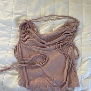 Free People Backless Camisole Top in Blush